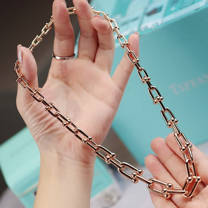 [Dawnora Jewelry]HARDWEAR LINK GOLD NECKLACE