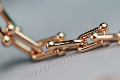 [Dawnora Jewelry]HARDWEAR LINK GOLD NECKLACE