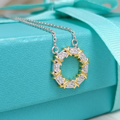 [Dawnora Jewelry]SIXTEEN STONE NECKLACE GOLD