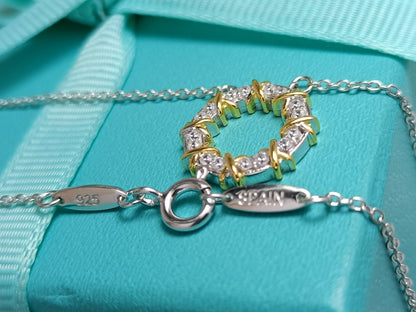 [Dawnora Jewelry]SIXTEEN STONE NECKLACE GOLD