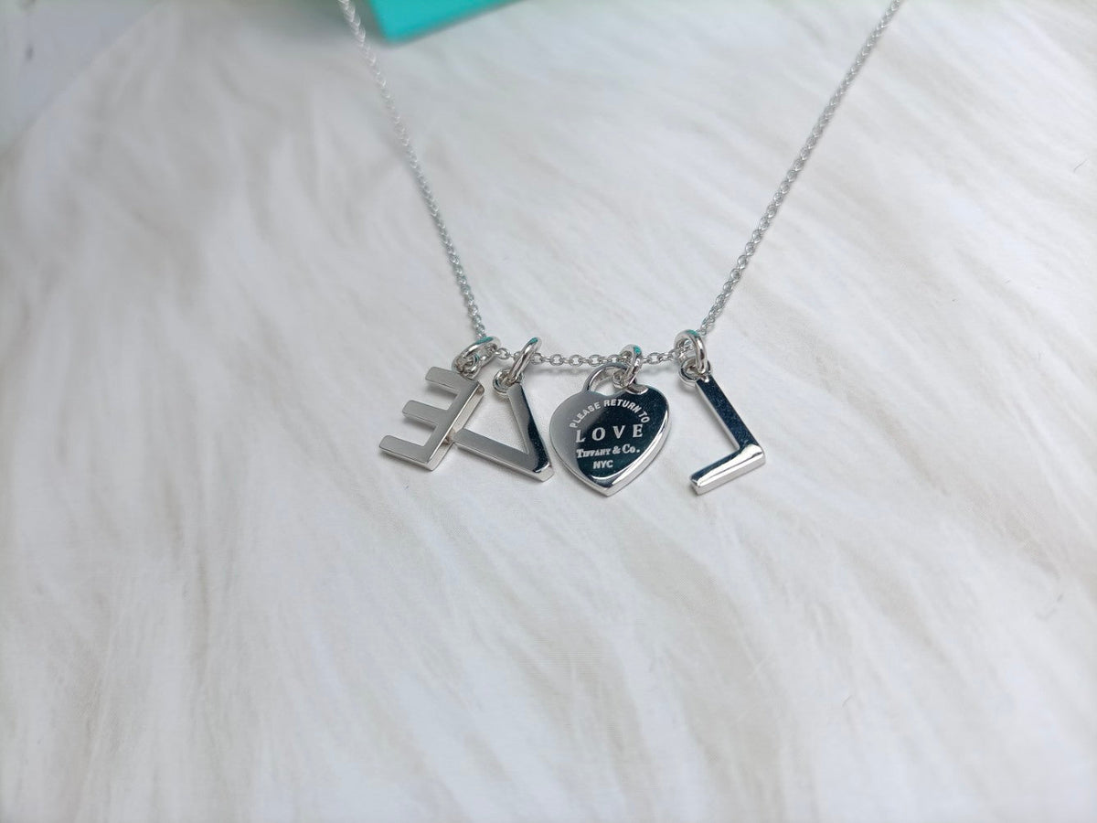 [Dawnora Jewelry]LOVE TEXT PEDANT NECKLACE