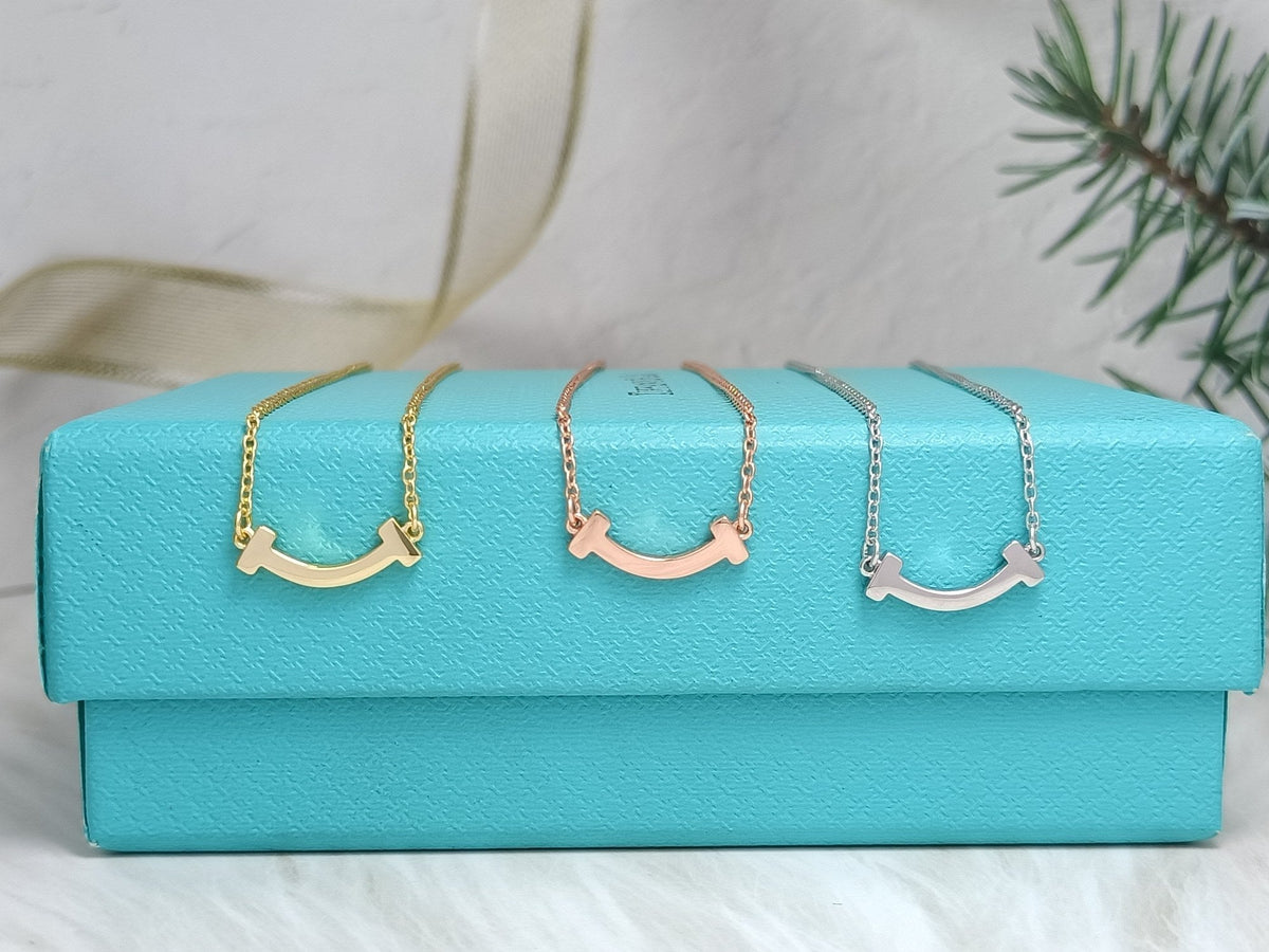 [Dawnora Jewelry]MINI SMILE PEDANT NECKLACE