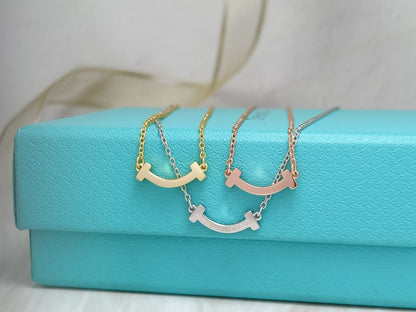 [Dawnora Jewelry]MINI SMILE PEDANT NECKLACE