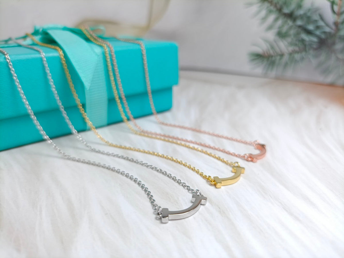 [Dawnora Jewelry]MINI SMILE PEDANT NECKLACE