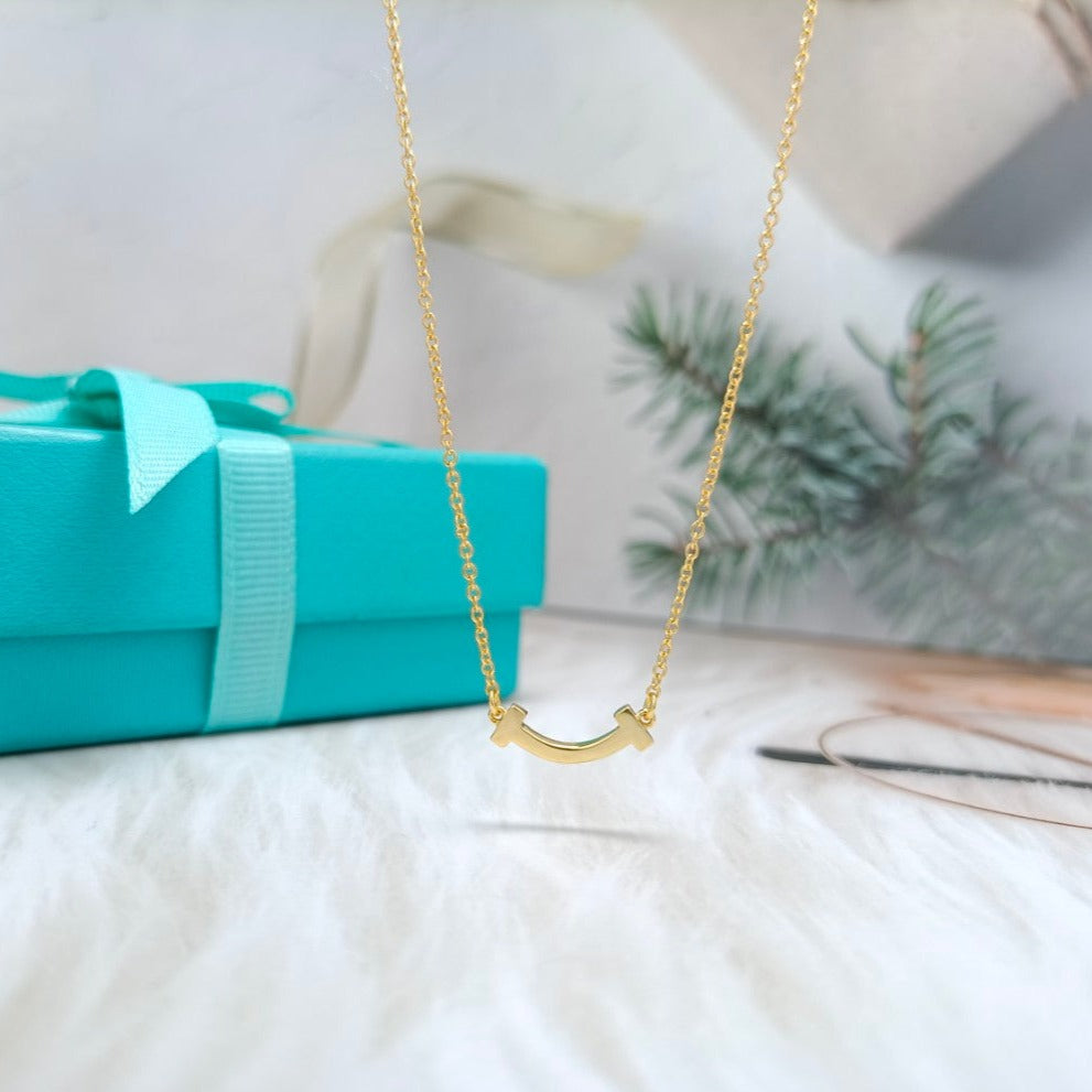 [Dawnora Jewelry]MINI SMILE PEDANT NECKLACE