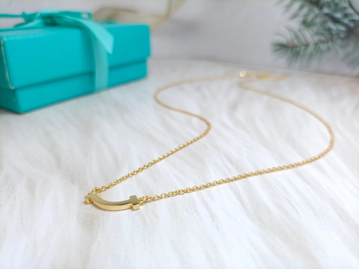 [Dawnora Jewelry]MINI SMILE PEDANT NECKLACE