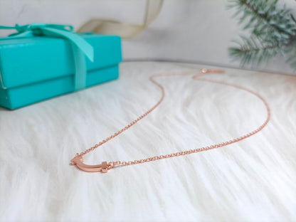 [Dawnora Jewelry]MINI SMILE PEDANT NECKLACE