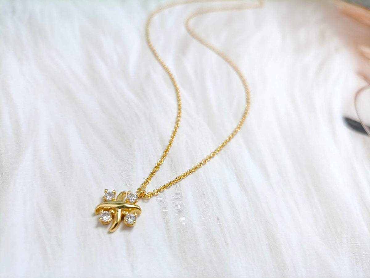[Dawnora Jewelry]PINWHEEL NECKLACE DIAMOND