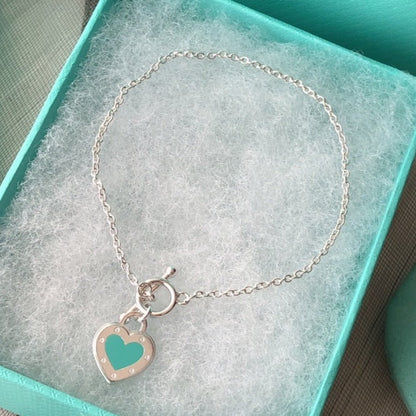 [Dawnora Jewelry]LOVE HEART BLUE BRACELET