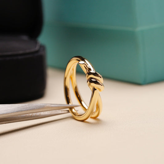 [Dawnora Jewelry]KNOT RING GOLD