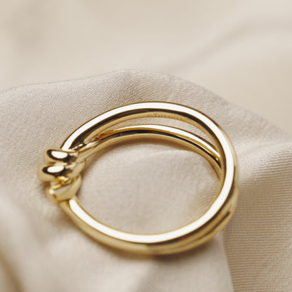 [Dawnora Jewelry]KNOT RING GOLD