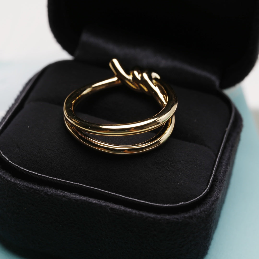 [Dawnora Jewelry]KNOT RING GOLD