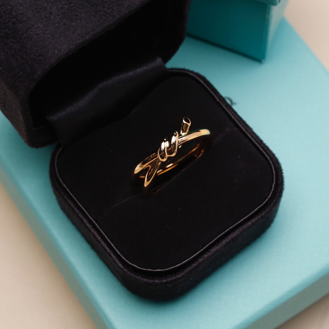 [Dawnora Jewelry]KNOT RING PINK GOLD