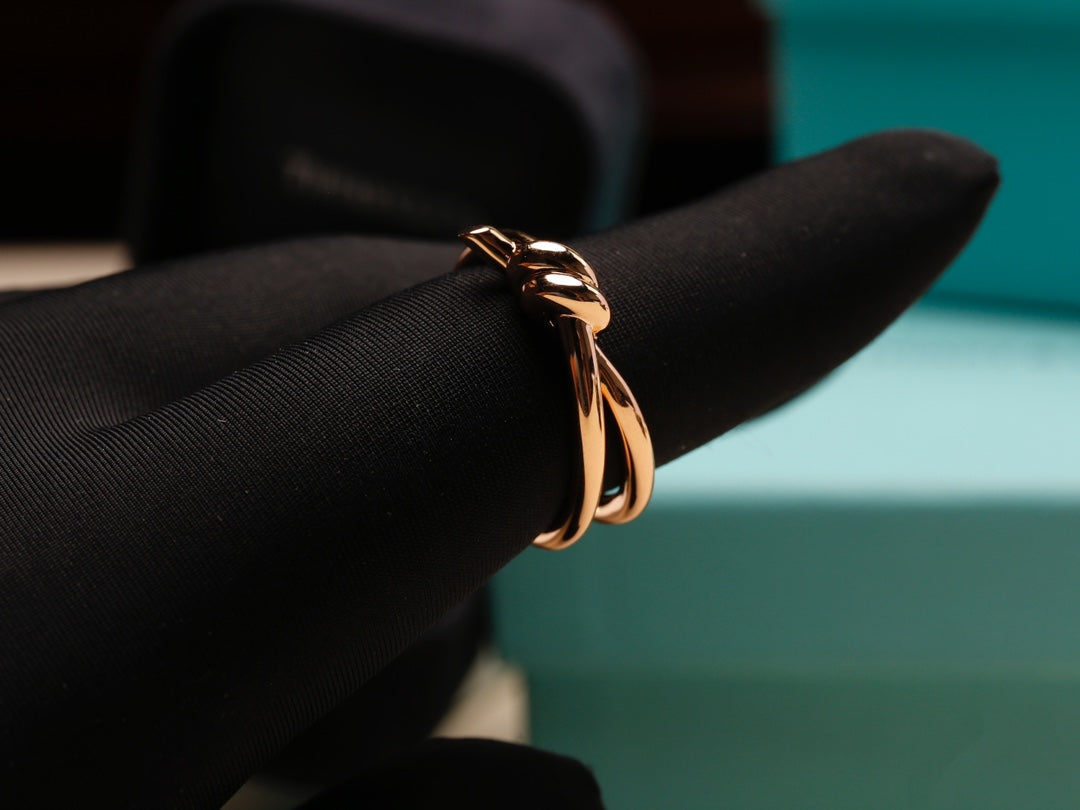 [Dawnora Jewelry]KNOT RING PINK GOLD