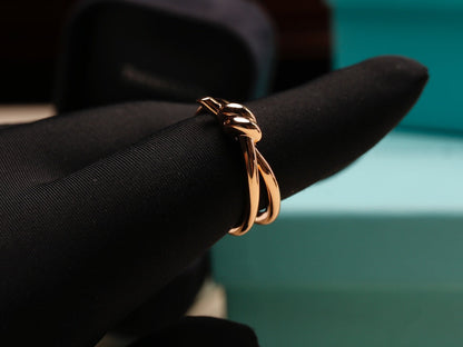 [Dawnora Jewelry]KNOT RING PINK GOLD