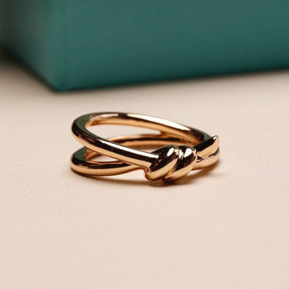 [Dawnora Jewelry]KNOT RING PINK GOLD