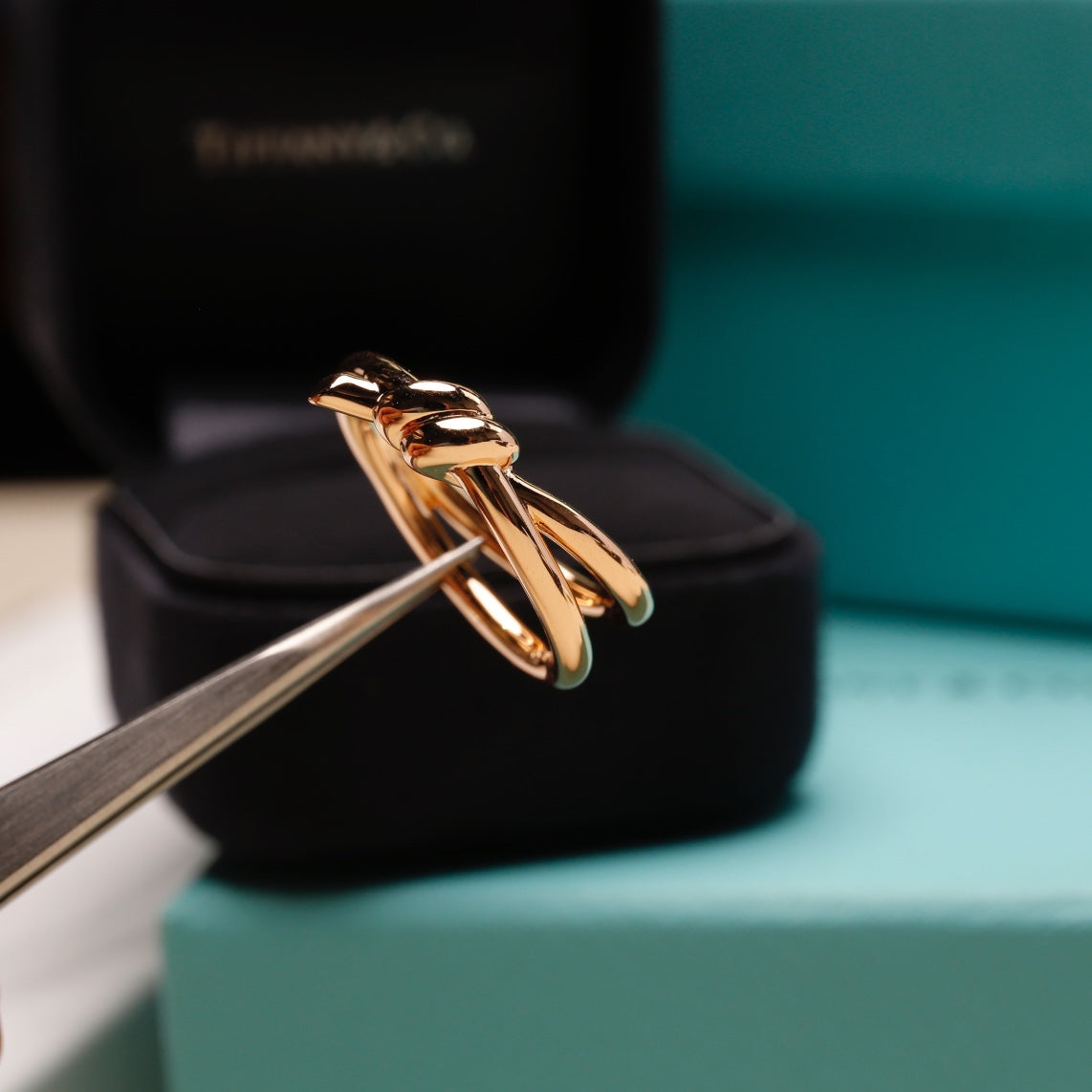 [Dawnora Jewelry]KNOT RING PINK GOLD