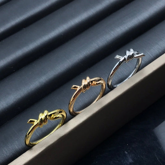 [Dawnora Jewelry]KNOT RING 1.2MM
