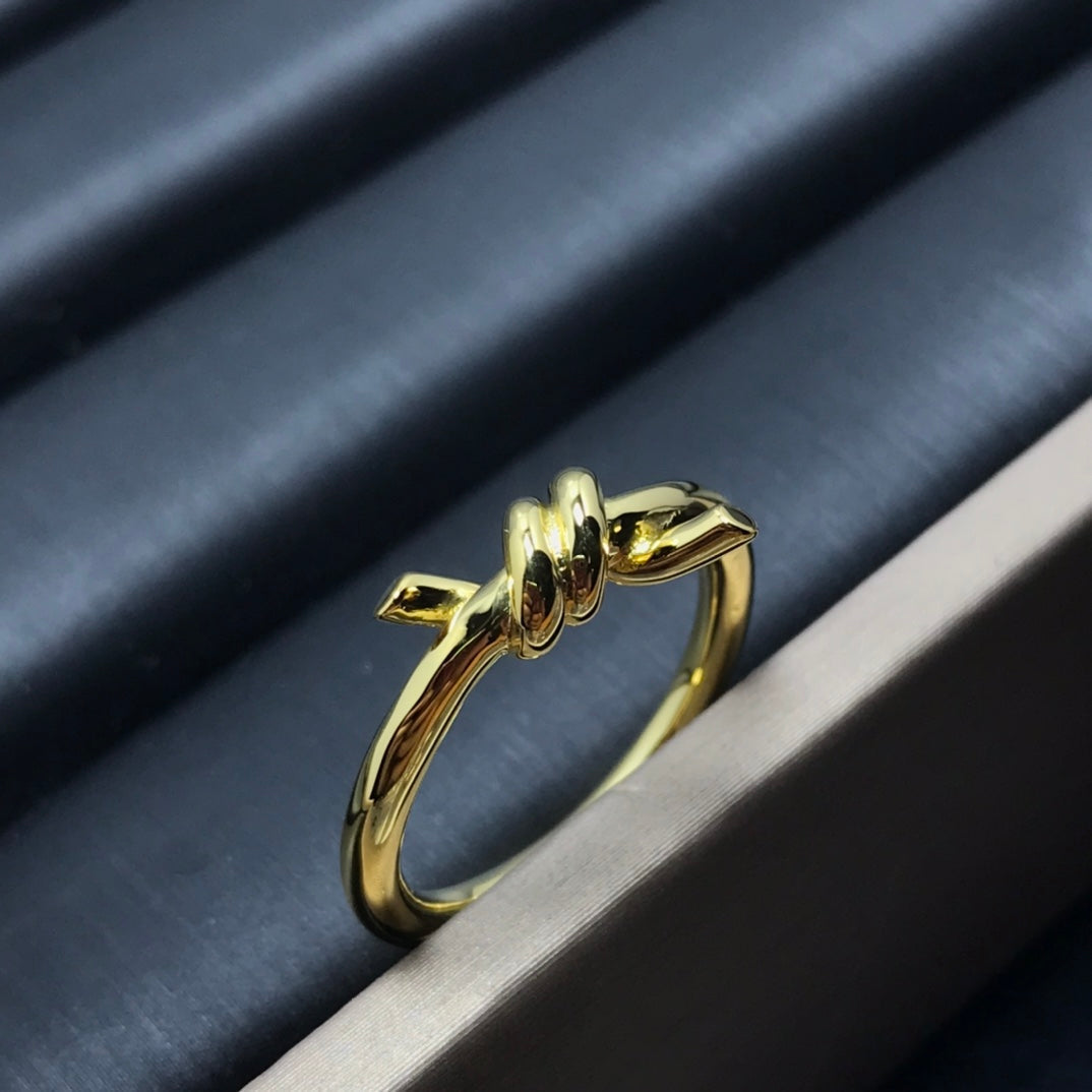 [Dawnora Jewelry]KNOT RING 1.2MM