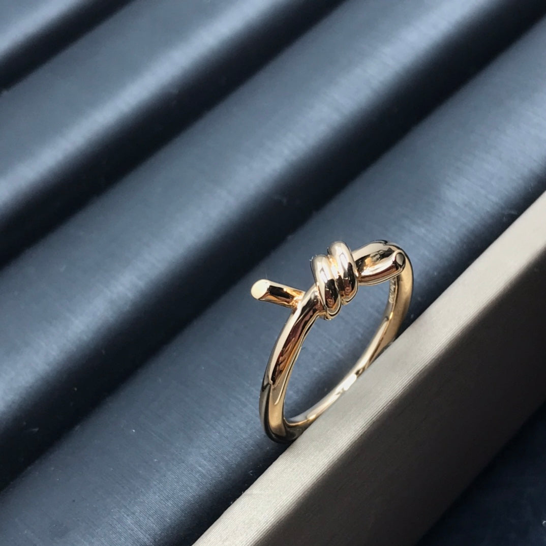 [Dawnora Jewelry]KNOT RING 1.2MM