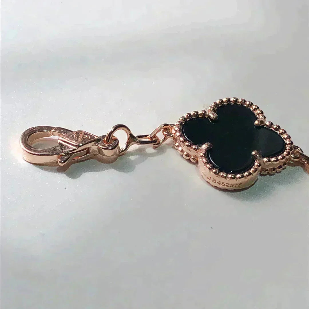 [Dawnora Jewelry]CLOVER 5 MOTIFS MULTICOLOR BRACELET