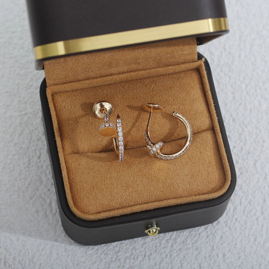 [Dawnora Jewelry]JUSTE FULL DIAMOND SMALL EARRINGS