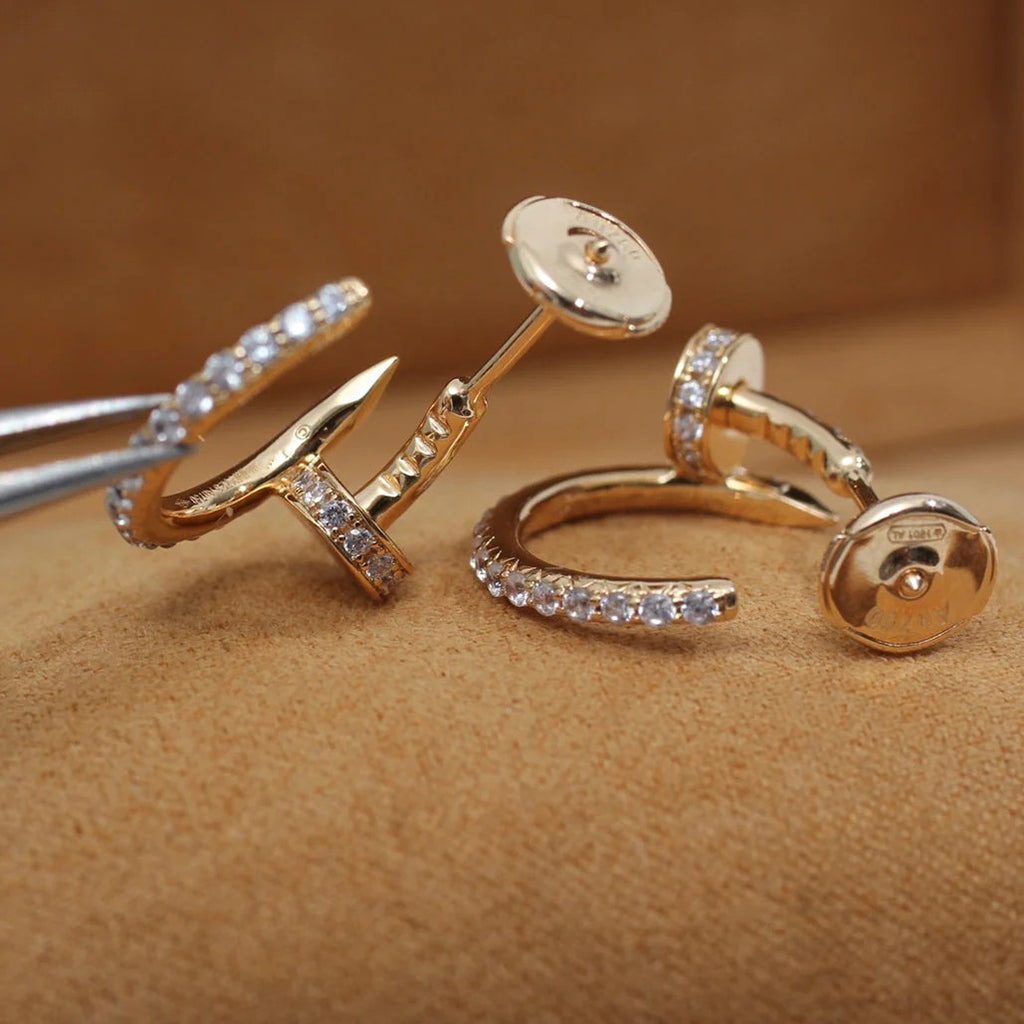 [Dawnora Jewelry]JUSTE FULL DIAMOND SMALL EARRINGS