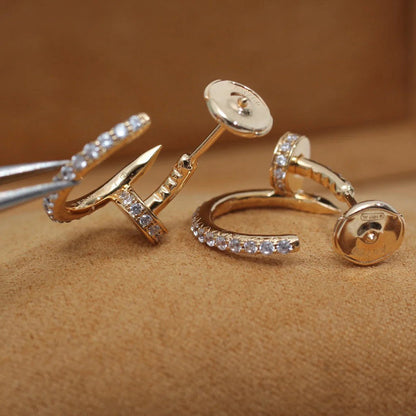 [Dawnora Jewelry]JUSTE FULL DIAMOND SMALL EARRINGS