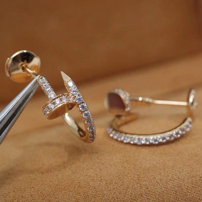 [Dawnora Jewelry]JUSTE FULL DIAMOND SMALL EARRINGS