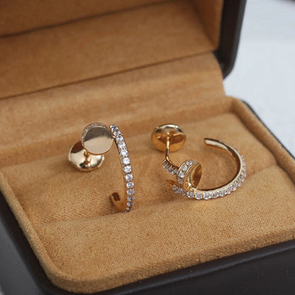 [Dawnora Jewelry]JUSTE FULL DIAMOND SMALL EARRINGS