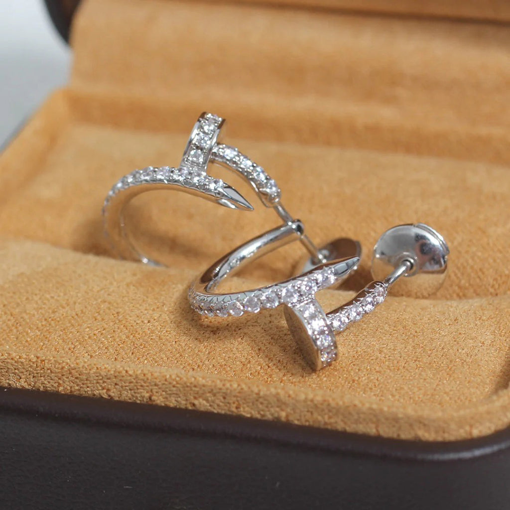 [Dawnora Jewelry]JUSTE FULL DIAMOND SMALL EARRINGS