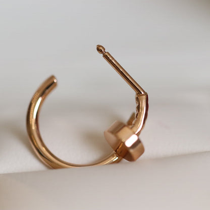 [Dawnora Jewelry]JUSTE EARRINGS PINK GOLD