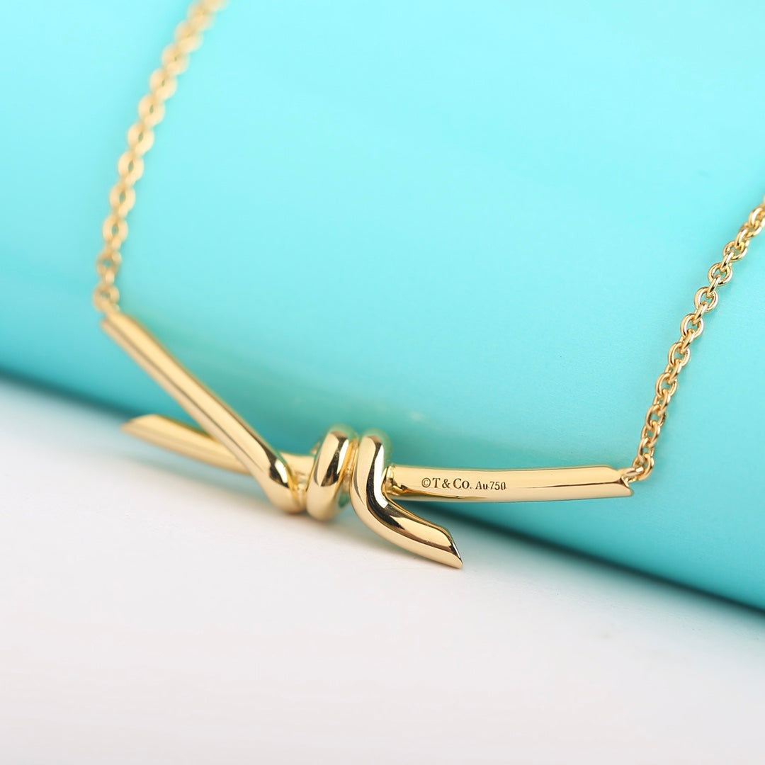 [Dawnora Jewelry]KNOT NECKLACE GOLD