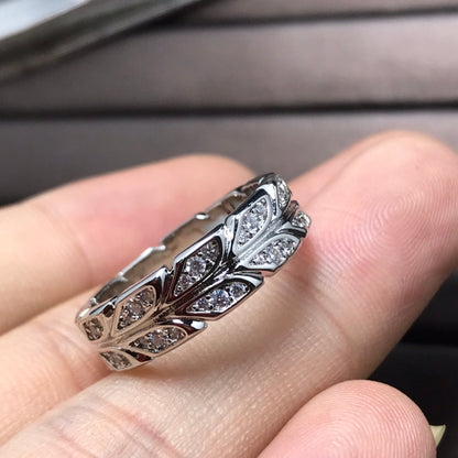 [Dawnora Jewelry]OLIVE LEAF RING DIAMONDS