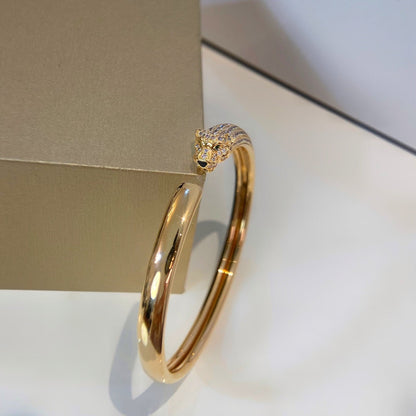 [Dawnora Jewelry]PANTHERE GOLD DIAMOND OPEN BRACELET