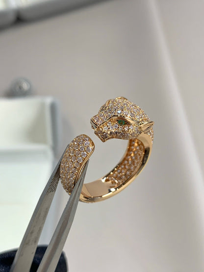 [Dawnora Jewelry]PANTHERE PINK GOLD DIAMOND RING