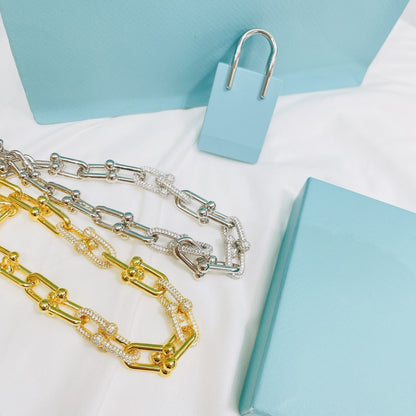 [Dawnora Jewelry]HARDWEAR NECKLACE DIAMOND PAVED