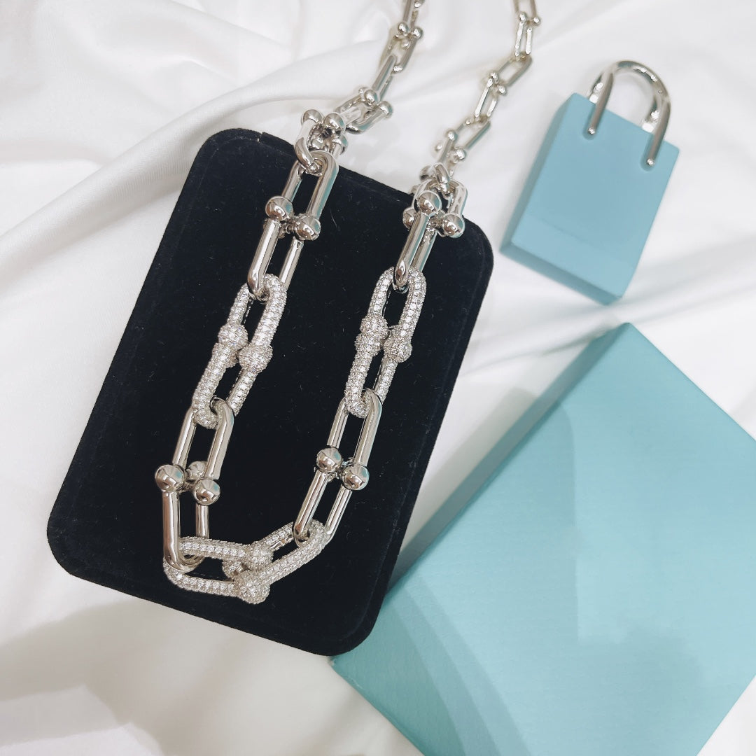 [Dawnora Jewelry]HARDWEAR NECKLACE DIAMOND PAVED