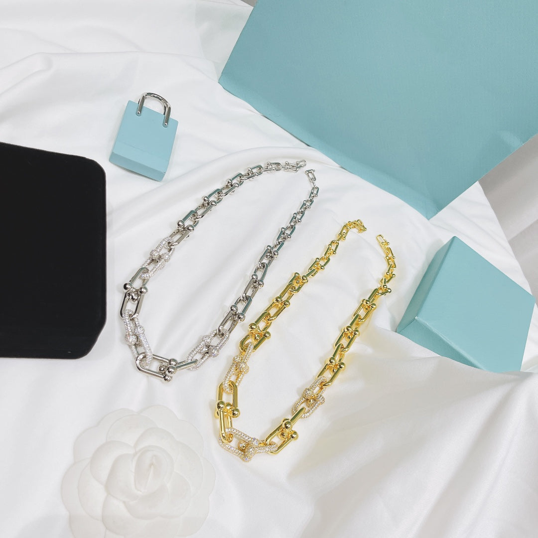 [Dawnora Jewelry]HARDWEAR NECKLACE DIAMOND PAVED