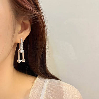 [Dawnora Jewelry]HARDWEAR DROP DIAMONDS EARRINGS