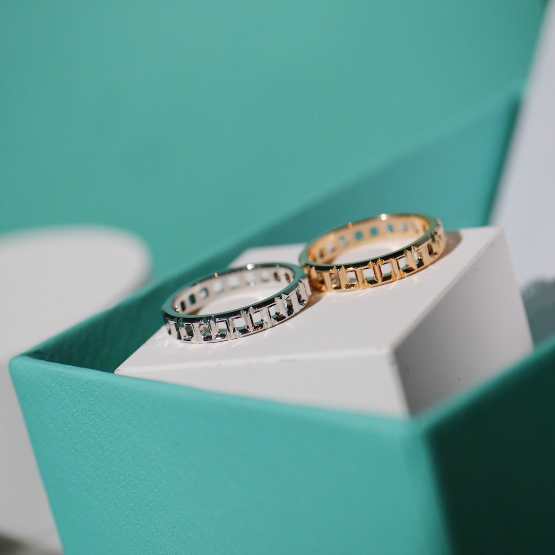 [Dawnora Jewelry]T TRUE 3.5MM PINK GOLD RING