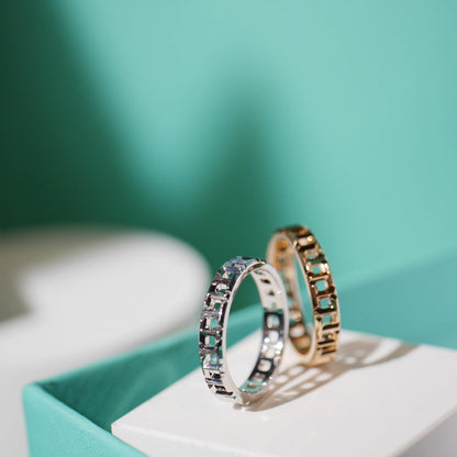 [Dawnora Jewelry]T TRUE 3.5MM PINK GOLD RING