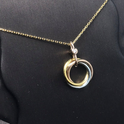[Dawnora Jewelry]TRINITY  NECKLACE 1 DIAMOND