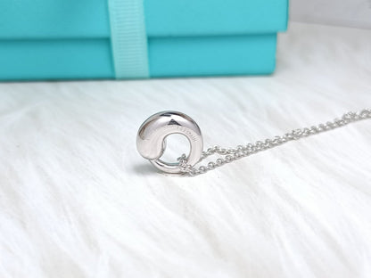 [Dawnora Jewelry]SNAIL PEDANT SILVER NECKLACE