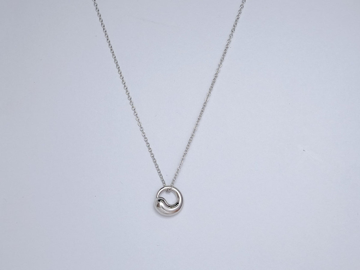 [Dawnora Jewelry]SNAIL PEDANT SILVER NECKLACE