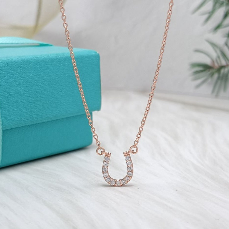 [Dawnora Jewelry]U DIAMONDS PEDANT NECKLACE