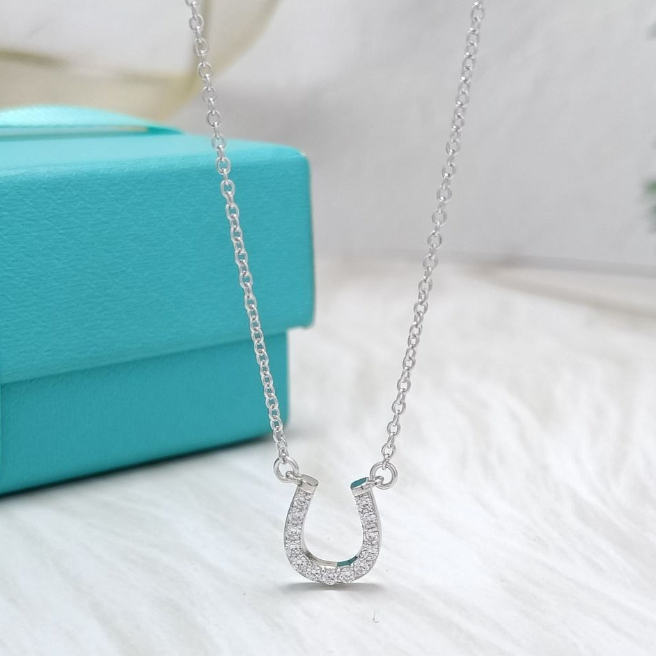 [Dawnora Jewelry]U DIAMONDS PEDANT NECKLACE