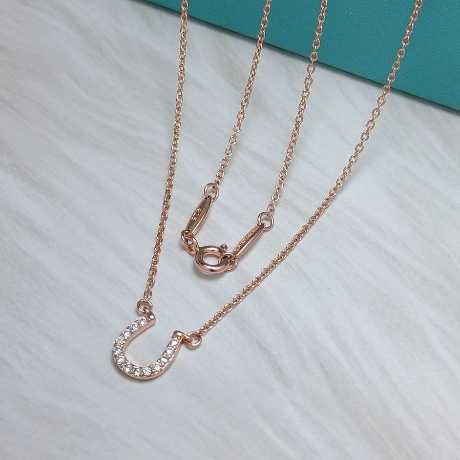 [Dawnora Jewelry]U DIAMONDS PEDANT NECKLACE