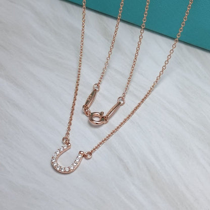 [Dawnora Jewelry]U DIAMONDS PEDANT NECKLACE
