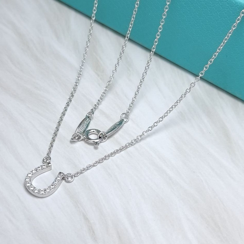 [Dawnora Jewelry]U DIAMONDS PEDANT NECKLACE